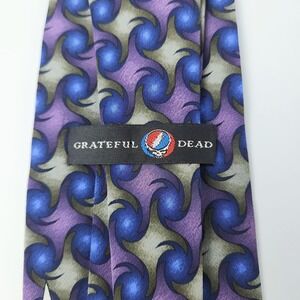 Vintage Grateful Dead Tie Mens Silk Spinners Sixth Set Rock Band 1998 90s